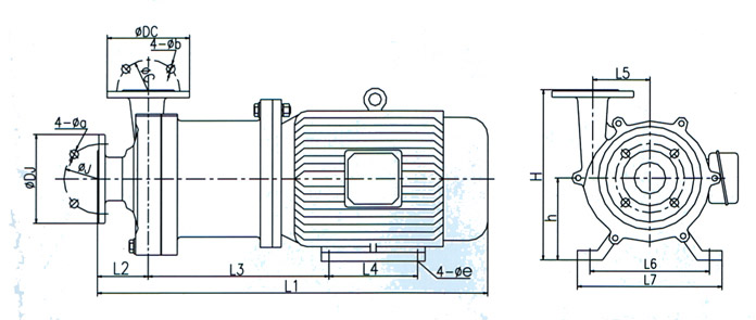 CQ型磁力驅(qū)動(dòng)泵（安裝尺寸）